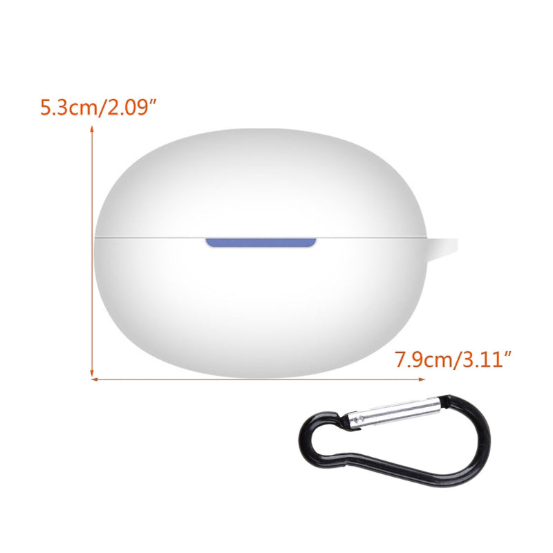 For Realme Buds Air 5 Earphone Case Bluetooth Earbud Silicone Cover with Anti-lost Buckle