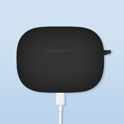 For Realme Buds T300 Earphone Silicone Case Anti-drop Earbud Protective Cover with Anti-lost Buckle