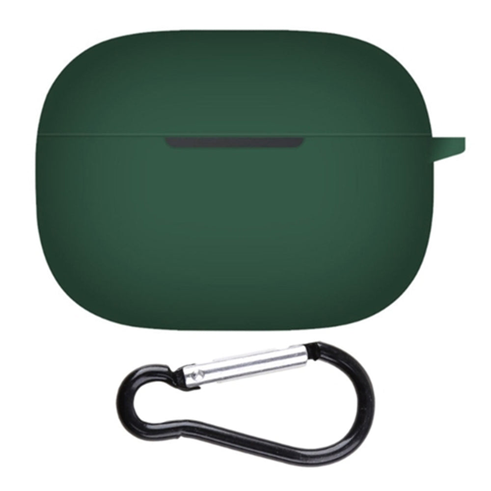 For Realme Buds T300 Earphone Silicone Case Anti-drop Earbud Protective Cover with Anti-lost Buckle