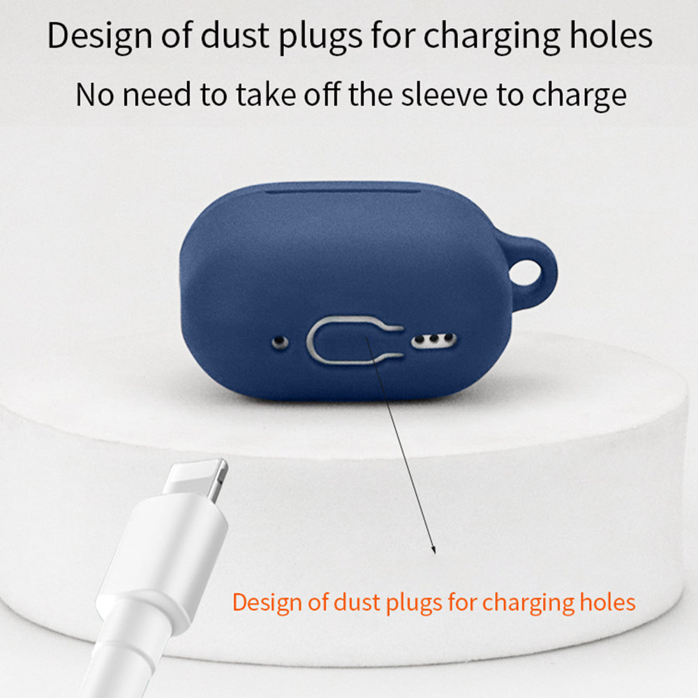 For Lifeme Blus mini Earphone Silicone Case Sleeve Earbud Protective Cover with Anti-lost Buckle