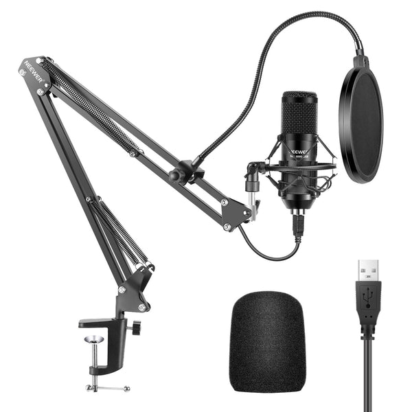 NEEWER NW-8000 USB Microphone 192KHZ / 24Bit Cardioid Condenser Mic for Vlogging Streaming Podcasting