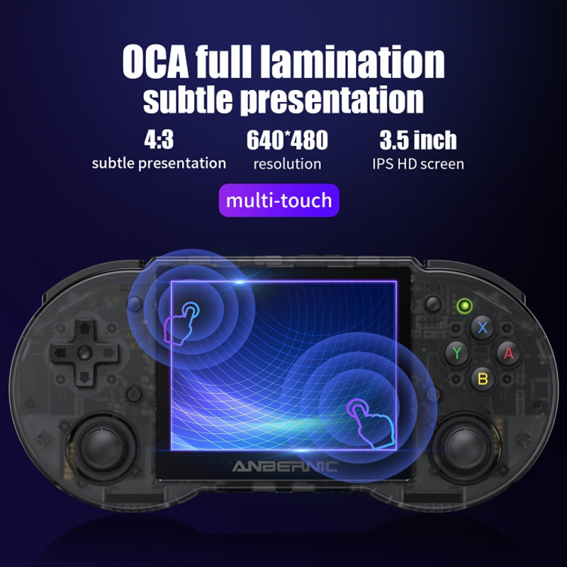 ANBERNIC RG353P 2.4G / 5G Dual-Band 3.5 Display Game Console 16GB+128GB Portable Game Console, 25000 Games