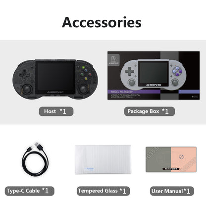 ANBERNIC RG353P 2.4G / 5G Dual-Band 3.5 Display Game Console 16GB+128GB Portable Game Console, 25000 Games