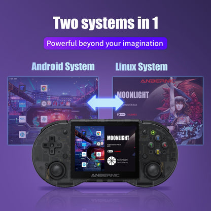 ANBERNIC RG353P 2.4G / 5G Dual-Band 3.5 Display Game Console 16GB+128GB Portable Game Console, 25000 Games