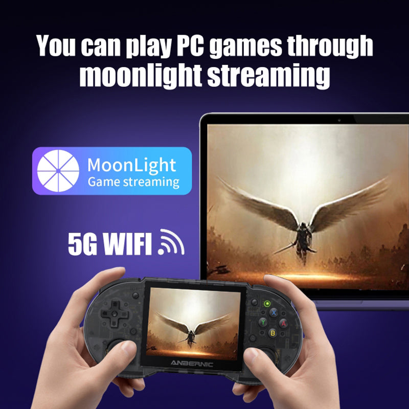 ANBERNIC RG353P 2.4G / 5G Dual-Band 3.5 Display Game Console 16GB+128GB Portable Game Console, 25000 Games