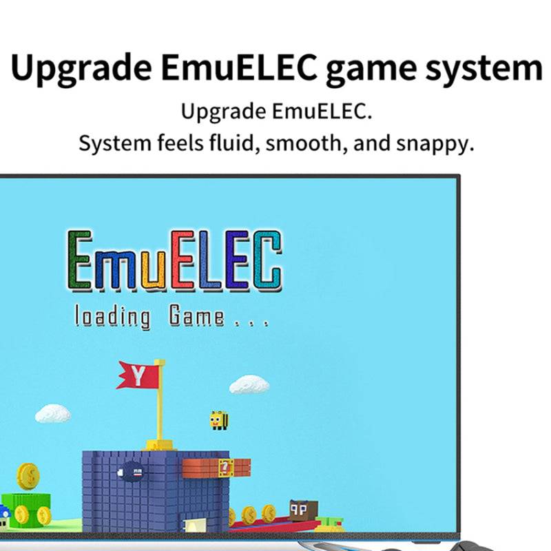 KINHANK Super Console X Cube 128GB HD Retro Game Console Classic Mini Video Games with 2 Wired Controllers (EU Plug)