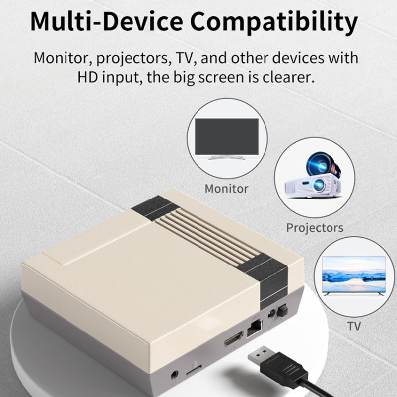 KINHANK Super Console X Cube Portable Game Console 256GB HD Classic Video Games with 4 Wired Controllers (EU Plug)