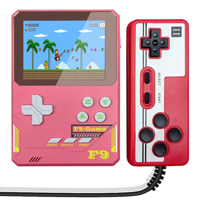 F9 Kids Handheld Game Console 3.5-Inch LCD Screen Retro Handheld Video Game Gift Supports Two Players