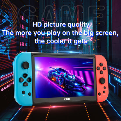 X80 7.0 inch HD Screen Handheld Game Console 20000 Games Video Game Console