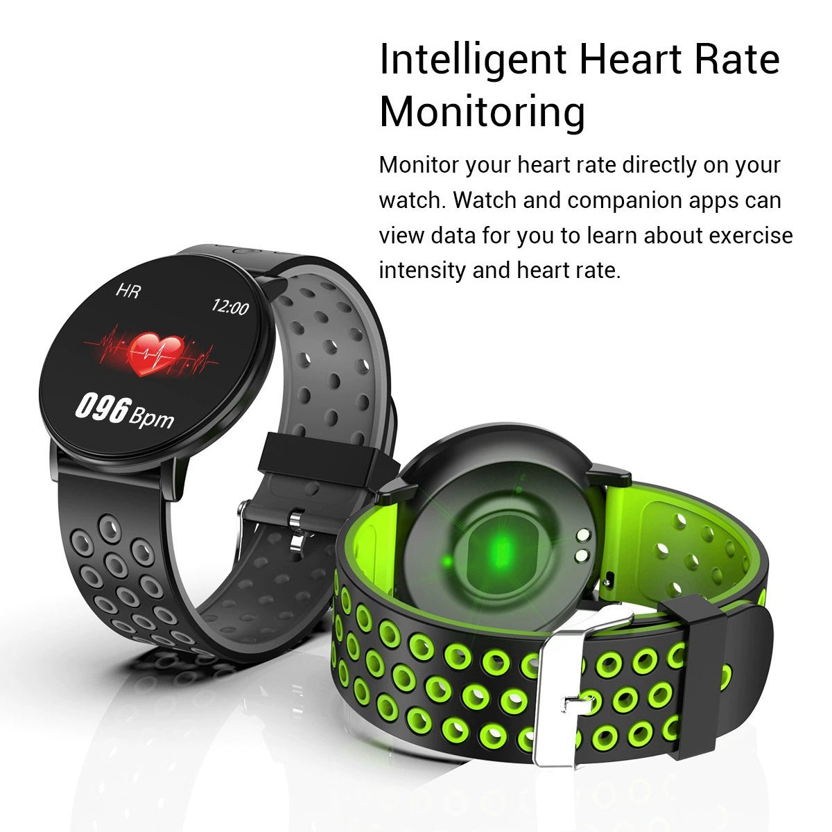 N2 1.3-inch Round Screen Smart Watch Heart Rate Monitor Sports Bracelet for Android / iOS