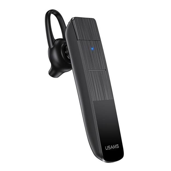 USAMS USAMS-BT2 Wireless Bluetooth Single Ear Earphone HiFi Sound Hands-free Call Earhook Headphone, Brushed Style