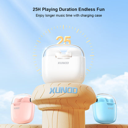 XUNDD X17 Bluetooth 5.3 Earphones Low Latency TWS Headphones with Charging Case