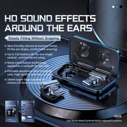 WEKOME VA08 Wireless Bluetooth Headset TWS Noise Reduction Jazz Earbuds Bone Connection Headphones
