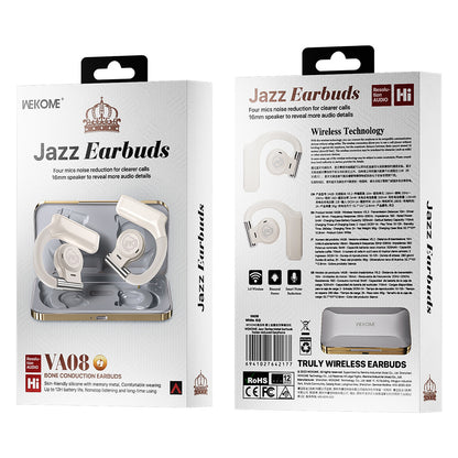 WEKOME VA08 Wireless Bluetooth Headset TWS Noise Reduction Jazz Earbuds Bone Connection Headphones