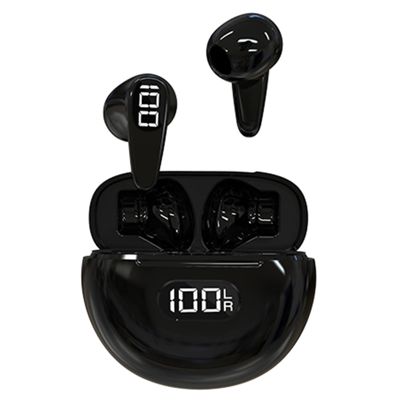 D8 TWS Bluetooth 5.3 Earphone Touch Control True Wireless Sports Earbuds with LED Power Display (CE Certified)