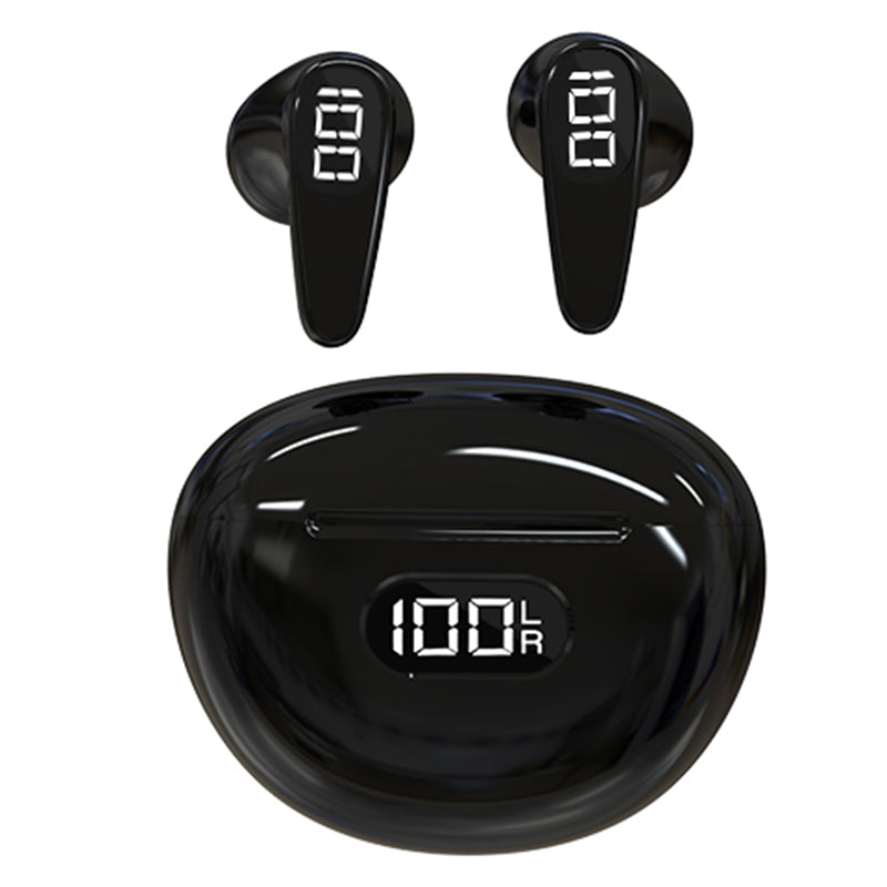 D8 TWS Bluetooth 5.3 Earphone Touch Control True Wireless Sports Earbuds with LED Power Display (CE Certified)