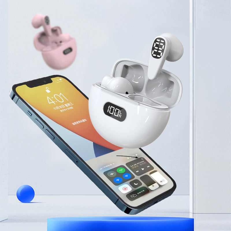 D8 TWS Bluetooth 5.3 Earphone Touch Control True Wireless Sports Earbuds with LED Power Display (CE Certified)