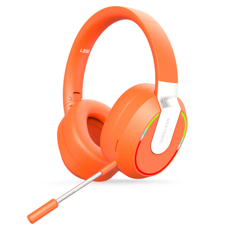 L850 Over-ear Wireless Bluetooth 5.1 Headset RGB Light E-sports Gaming Headphone Support TF Card