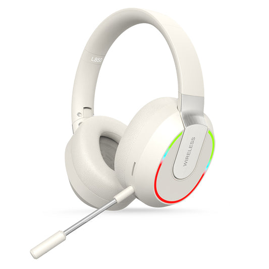 L850 Over-ear Wireless Bluetooth 5.1 Headset RGB Light E-sports Gaming Headphone Support TF Card