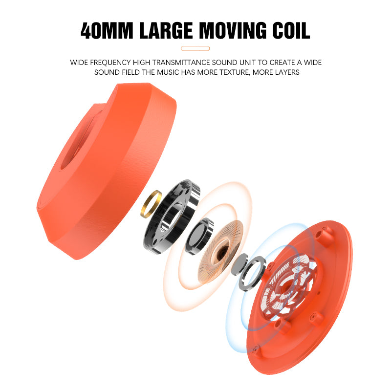 L850 Over-ear Wireless Bluetooth 5.1 Headset RGB Light E-sports Gaming Headphone Support TF Card