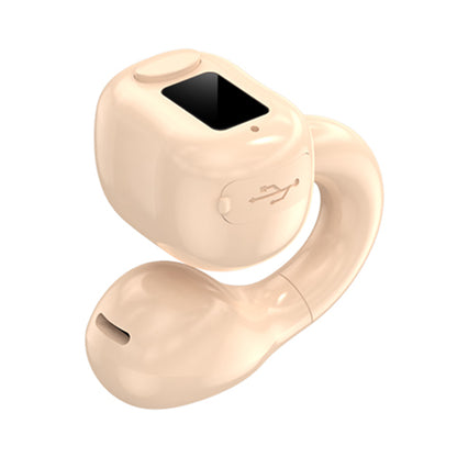 M10 Digital Display Clip-on Bluetooth Earphone HiFi Sound Single Ear Bendable Headphone