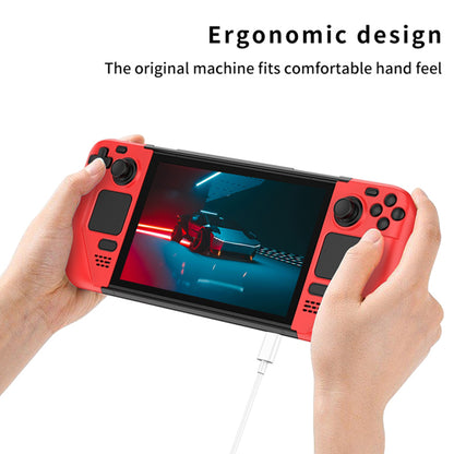 For Steam Deck Frosted PC Protective Case Detachable Game Console Anti-drop Shell