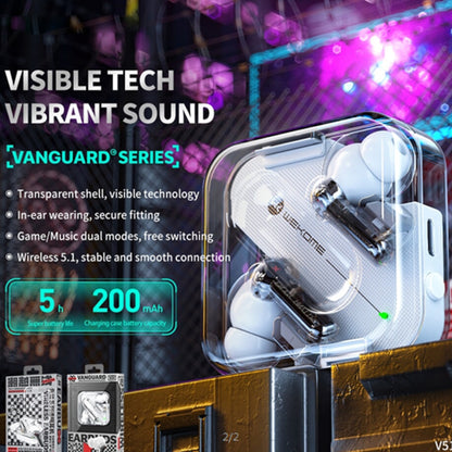 WEKOME V51 Vanguard Series Transparent Wireless Bluetooth Headset In-ear TWS Headphones