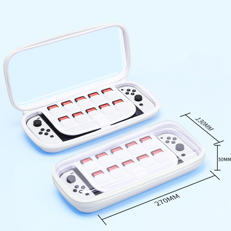 For Nintendo Switch / Switch OLED Game Console Ultralight Shockproof PC+EVA Protective Cover Clear Protective Case