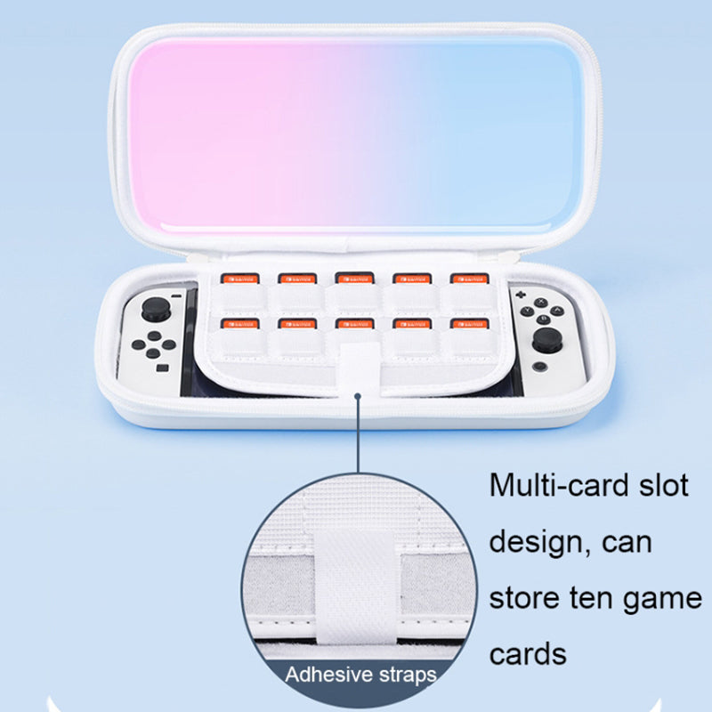For Nintendo Switch / Switch OLED Game Console Ultralight Shockproof PC+EVA Protective Cover Clear Protective Case