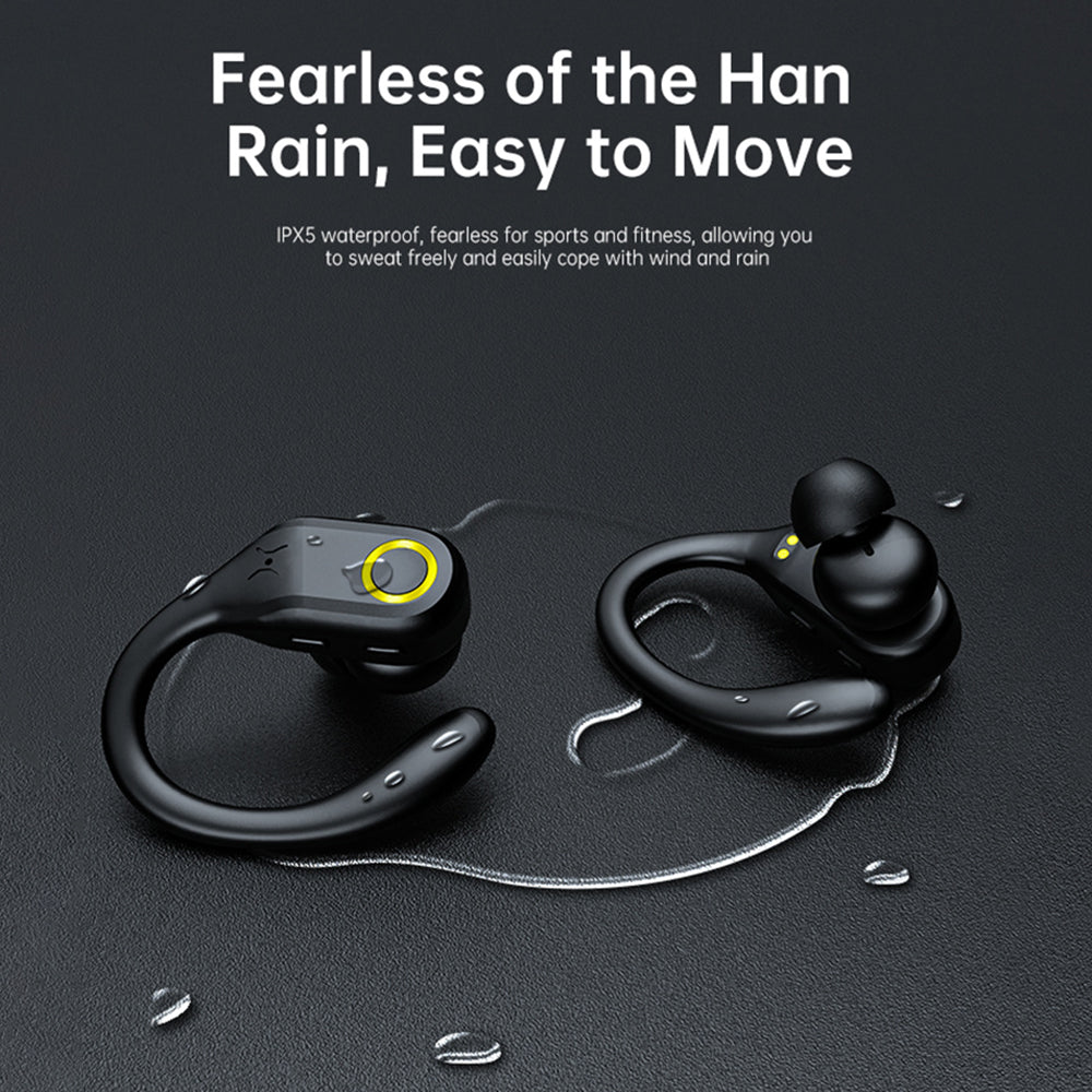 J10 Wireless Bluetooth Headset IPX5 Waterproof Headphones TWS ENC Earbuds with Ear Caps