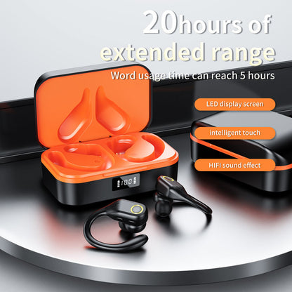 J10 Wireless Bluetooth Headset IPX5 Waterproof Headphones TWS ENC Earbuds with Ear Caps