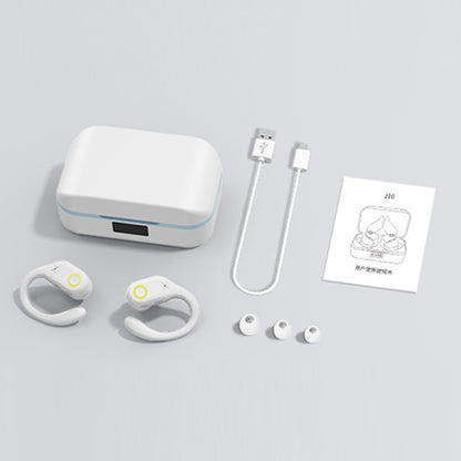 J10 Wireless Bluetooth Headset IPX5 Waterproof Headphones TWS ENC Earbuds with Ear Caps