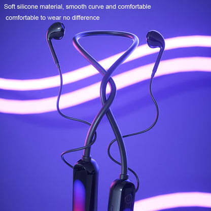 B10 Bluetooth Earphones Silicone Neckband Wireless Headphones with Atmosphere Light