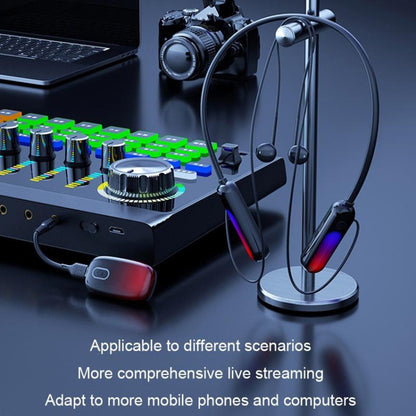 B10 Bluetooth Earphones Silicone Neckband Wireless Headphones with Atmosphere Light