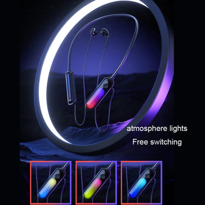 B10 Bluetooth Earphones Silicone Neckband Wireless Headphones with Atmosphere Light