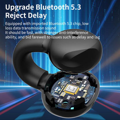 YX03 Open Ear Headphone Bluetooth 5.3 Wireless Bluetooth Headset Waterproof Sport Running Clip-on Earphone