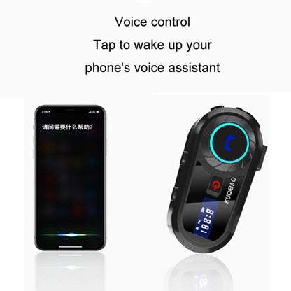 KUQIBAO Helmet Bluetooth Headset Motorcycle Intercom Waterproof Headphone (with Soft Microphone)