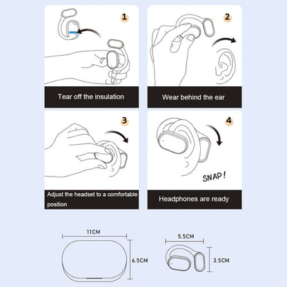 XG33 OWS Bluetooth 5.3 Headphones Bone Conduction Wireless Earphones with Digital Display
