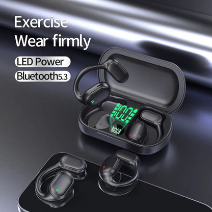 XG33 OWS Bluetooth 5.3 Headphones Bone Conduction Wireless Earphones with Digital Display
