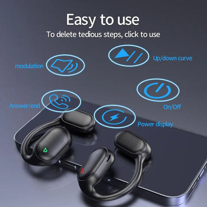 XG33 OWS Bluetooth 5.3 Headphones Bone Conduction Wireless Earphones with Digital Display