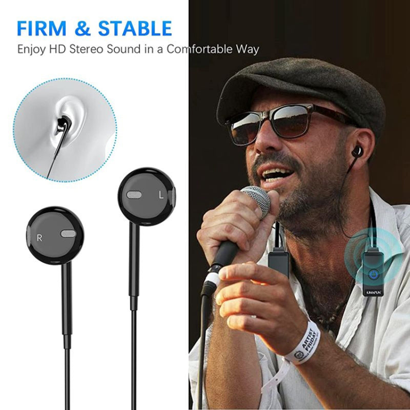 2.4G Neck Mounted Wireless Monitoring Earphones Noise Reduction Neckband Headphones