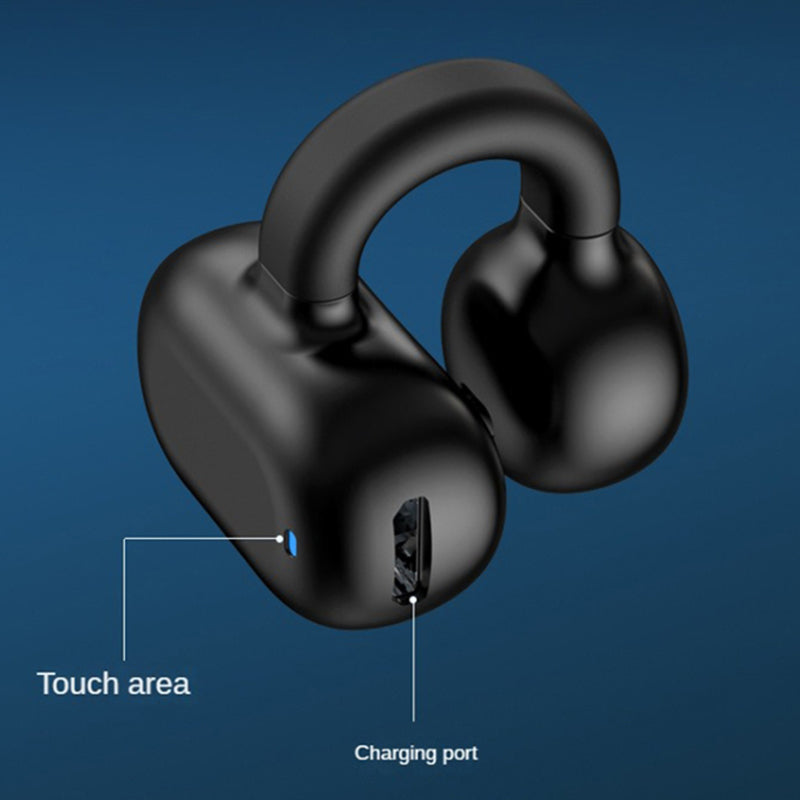 Z28 Bluetooth 5.3 Clip-on Single Ear Headphone Noise Canceling Wireless EarPhone
