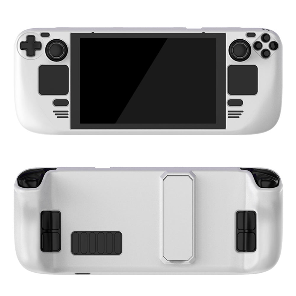 Hard PC Protective Case for Steam Deck Game Console Handheld Shockproof Cover with Stand