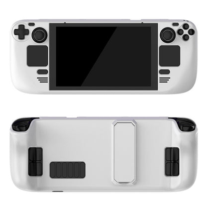 Hard PC Protective Case for Steam Deck Game Console Handheld Shockproof Cover with Stand