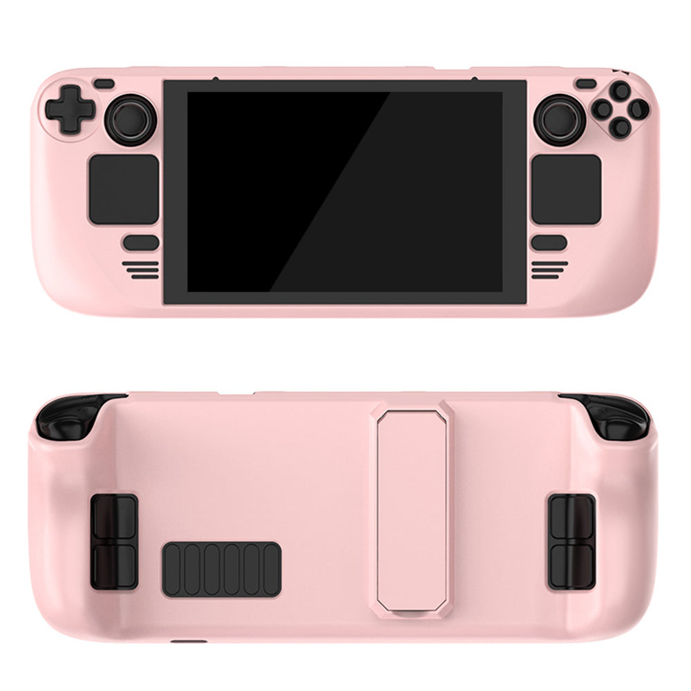 Hard PC Protective Case for Steam Deck Game Console Handheld Shockproof Cover with Stand