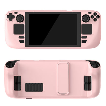 Hard PC Protective Case for Steam Deck Game Console Handheld Shockproof Cover with Stand