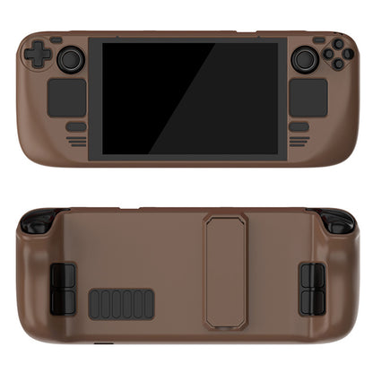 Hard PC Protective Case for Steam Deck Game Console Handheld Shockproof Cover with Stand