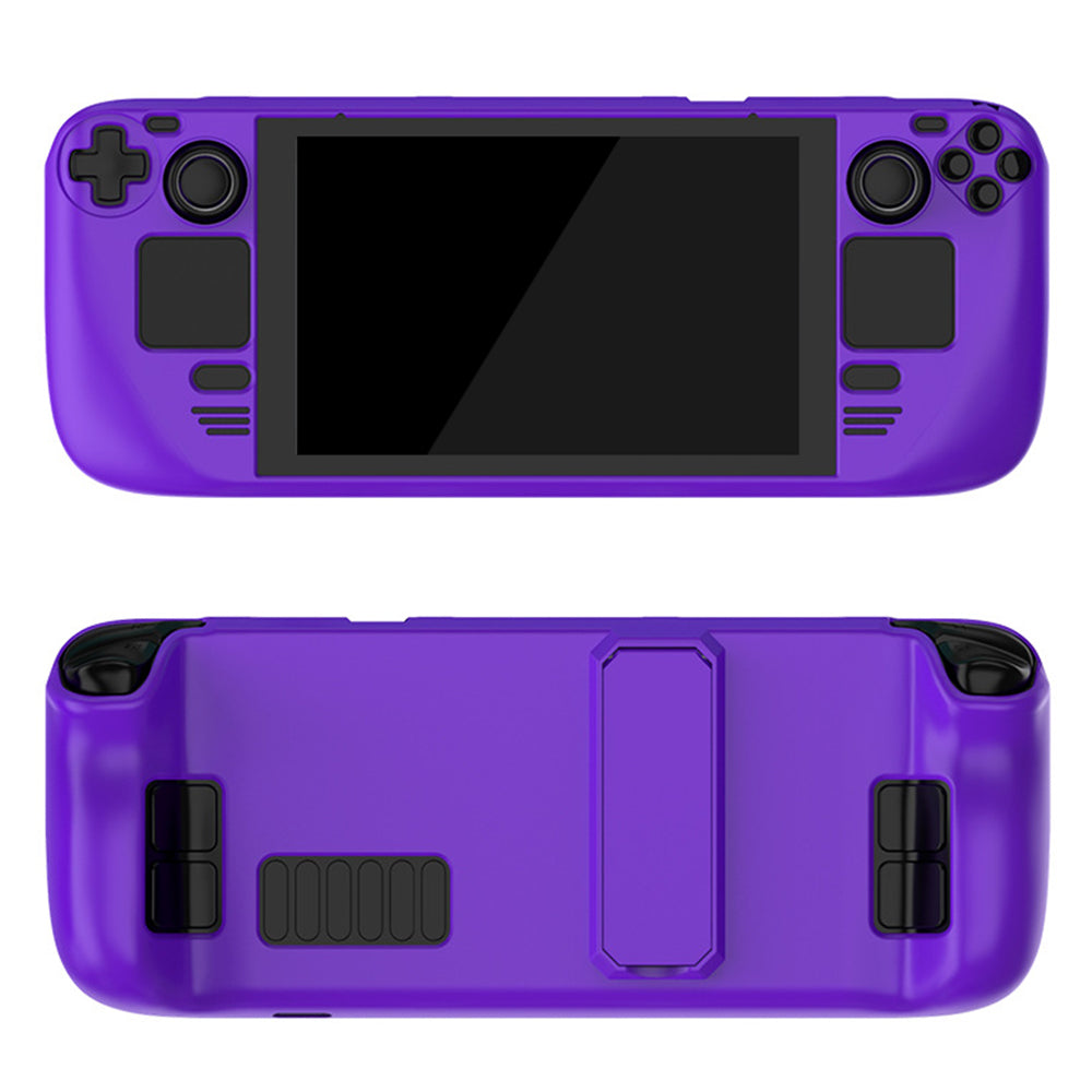 Hard PC Protective Case for Steam Deck Game Console Handheld Shockproof Cover with Stand