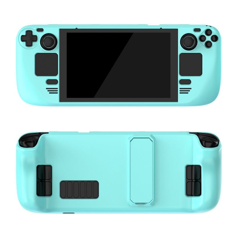 Hard PC Protective Case for Steam Deck Game Console Handheld Shockproof Cover with Stand