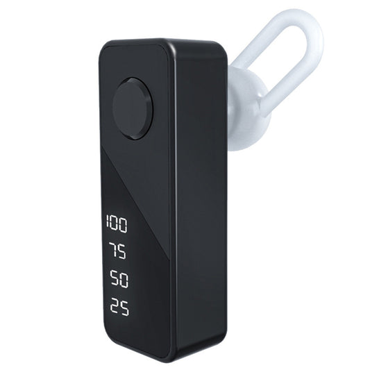 Power Display Wireless Bluetooth Earphone In-ear Single Earbud with Microphone